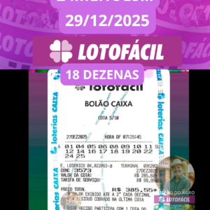 Subcota - Bolão de 18 dezenas